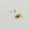 RP SMA Male Right Angle Crimp Connector for RG316-DS Gold Plated